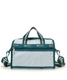 LeSportsac MINI DUFFEL CROSSBODY/スペクテイタークリアスカイ/ティール