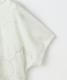 J.PRESS LADIES 【一枚で着映え】シアーエンブロイダリー カットソー