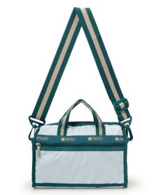 LeSportsac MINI DUFFEL CROSSBODY/スペクテイタークリアスカイ/ティール