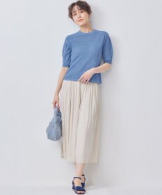 組曲 L 【新色追加】ギャザーライトデシン パンツ