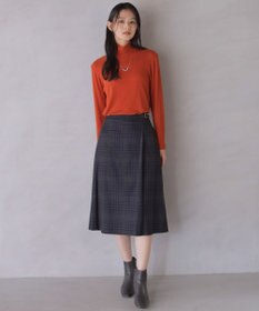 J.PRESS LADIES S 【WEB限定カラーあり】T/W ミルドチェック＆千鳥 Aライン スカート