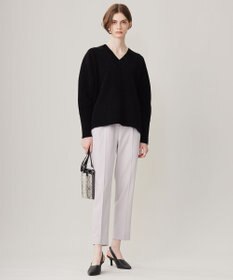 ICB 【洗える】コットンシェニール Vネックニット