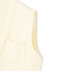 ICB L ブークレツイード ニットジレ