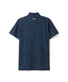 ZERO HALLIBURTON 【吸水速乾・UVカット】 カモフラージュ柄 ジャガード モックネックTシャツ 85127