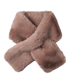 MOONBAT estaa【洗える】ポメラニアンみたいなふわふわフェイクファーマフラー