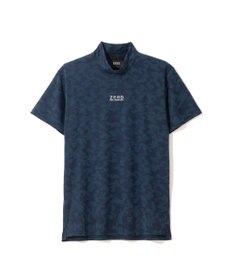 ZERO HALLIBURTON 【吸水速乾・UVカット】 カモフラージュ柄 ジャガード モックネックTシャツ 85127