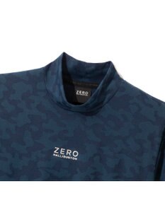 ZERO HALLIBURTON 【吸水速乾・UVカット】 カモフラージュ柄 ジャガード モックネックTシャツ 85127