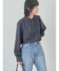 Green Parks ＢＰ　ケア楽　スタンドフリルブラウス