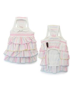 PET PARADISE 犬の服 夏 ひんやり クール メッシュ 接触冷感 虫よけ ボーダーキャミソール 【小型犬】クールマックスエコメイド