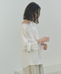 YECCA VECCA フラワーレースブラウス