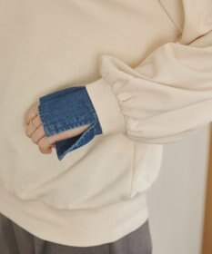 WEGO 【ANGIE VINTAGE】デニム襟スウェット