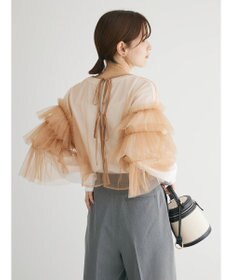 Green Parks ・ＥＬＥＮＣＡＲＥ　ＤＵＥ　２ｗａｙチュールブラウス