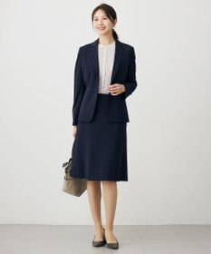 J.PRESS LADIES L 【洗える】T/Rアルガンシルク フレア スカート