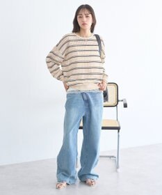 earth music&ecology ボーダーニットプルオーバー
