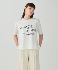GRACE CONTINENTAL レタードシルケットTシャツ