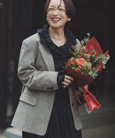 #Newans 【前後着用可能】【高山都さんコラボ】ビッグカラー２WAYブラウス