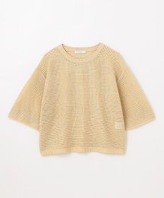 ANY 【洗濯機可/アンチピリング】アイレットメッシュニット