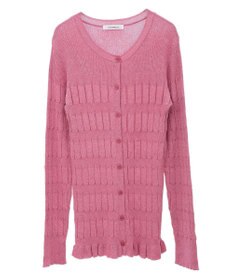 Green Parks プリーツニットカーディガン