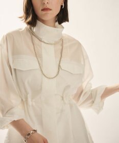 uncrave シアーオーガンジー ミリタリーブルゾン