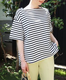 UNFILO L 撥水汗ジミ防止ボーダーT