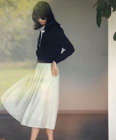 組曲 【セット着用可】ウールライクサキソニータック スカート