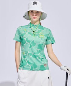PW CIRCULUS 【MEN】WATER SURFACE プリントモックネックT ゴルフウェア レディース