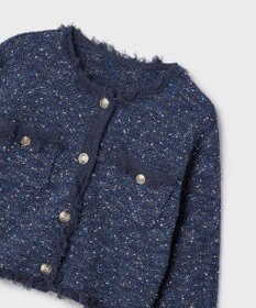 GRACE CONTINENTAL ツイードニットカーディガン