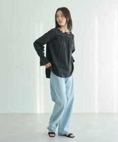 YECCA VECCA フラワーレースブラウス