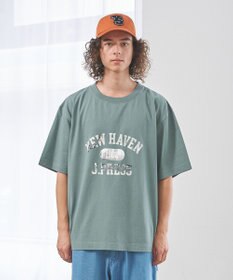 J.PRESS YORK STREET 【UNISEX】フォトプリント Tシャツ ”College Logo”