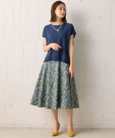 組曲 【23AW】フラワープリント ドラマティック スカート