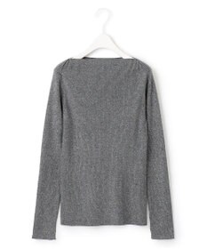 ICB 【洗える】エクストラファインメリノリブ ボートネックニット