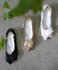 nouvelleRobe Oū 【本革・高反発】Big Ribon ポインテッドトゥ ヒールパンプス