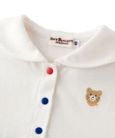 MIKI HOUSE HOT BISCUITS 【80-120cm】くま耳 セーラーカラー ワンピース