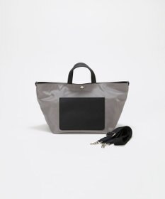 TOPKAPI 【Breath TOPKAPI sis】【WEB限定】ナイロン レザーポケット ミニ トートバッグ ショルダー付き 軽量 / CALM カーム