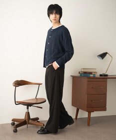 WEGO ネップクルーネックカーディガン