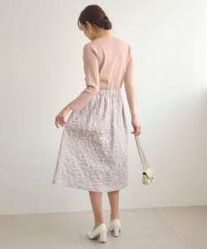 Feroux 【セットアイテム】ニット×ジャガードスカート セット