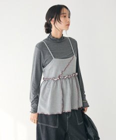 CRAFT STANDARD BOUTIQUE 配色メローキャミトップス