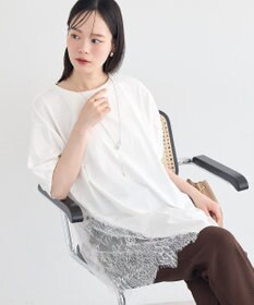 earth music&ecology アシメレースビッグTシャツ