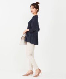 ANY SIS 【洗える/裏起毛】スフレ デニム