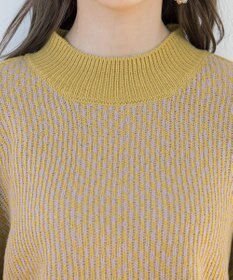 Tiaclasse 【洗える】ジャガード柄プルオーバーニットトップス