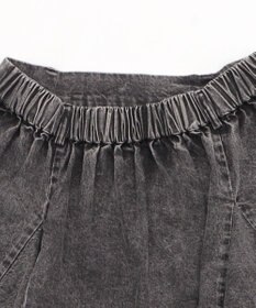 WEGO 【ウエストゴム】イレヘムデニムミニスカート