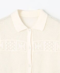 組曲 KIDS 【S-Lサイズ】クロッシェライク　カーディガン