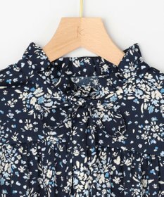 組曲 モザイクフラワープリント ブラウス