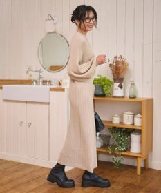 WEGO 【WEB限定/2025年秋冬新作】ニットワンピース