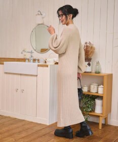WEGO 【WEB限定/2025年秋冬新作】ニットワンピース