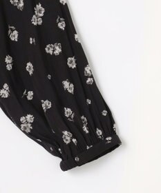 組曲 L ギャザーライトデシンボウタイ付き ワンピース