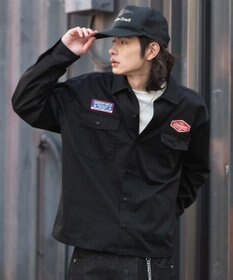 WEGO 【ユニセックス着用ITEM】ワッペンワークシャツ（LS）