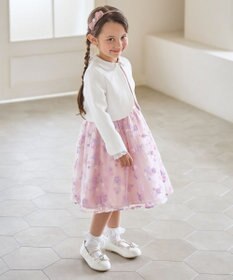 ANY KIDS 花柄刺繍ワンピース