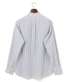 J.PRESS MEN ポプリンマルチストライプ バンドカラーシャツ