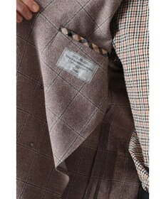 DAKS マイクロブークレーダブルブレストチェックジャケット